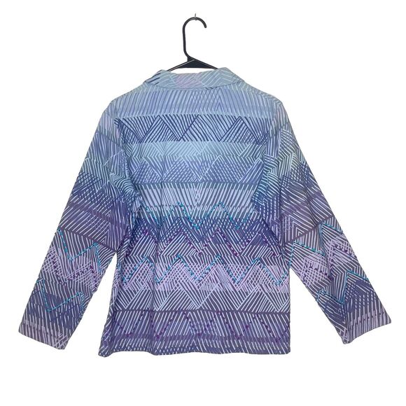 Marisol Womens Jean Jacket M Colorful Embroidered Tribal Blue Purple Hippie - Picture 2 of 10